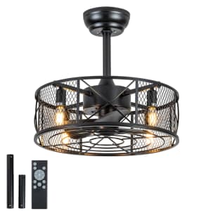 Adxeice 17.7" Low Profile Ceiling Fan for $83