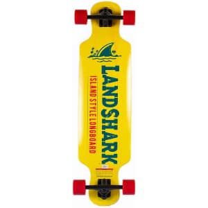 Margaritaville Land Shark Classic Long Board Skateboard for $40 Margaritaville Land Shark Classic Long Board Skateboard for $40
