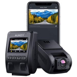 Aukey HD 1080P Hidden Dash Cam: 170° field of view