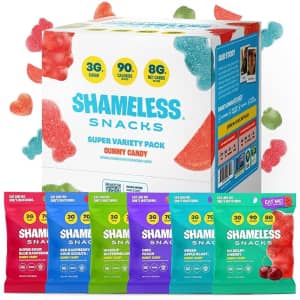 Shameless Snacks Gummies Super Variety 6-Pack for $19 Shameless Snacks Gummies Super Variety 6-Pack for $19