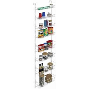 ClosetMaid Adjustable 8-Tier Wall and Door Rack for $42 ClosetMaid Adjustable 8-Tier Wall and Door Rack for $42