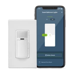Leviton Decora Smart Motion Sensing Dimmer Switch, Wi-Fi 2nd Gen, Neutral Wire Required, Works with for $44