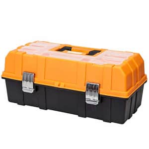 BIG RED ATRJH-3430B Torin 17" Plastic 3-Layer Multi-Function Storage Tool Box with Tray and for $33