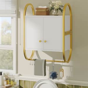 Bestier Wall-Mounted Bathroom Cabinet for $22 Bestier Wall-Mounted Bathroom Cabinet for $22