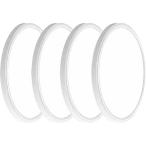 12" LED Flush Mount Ceiling Light 4-Pack for $30