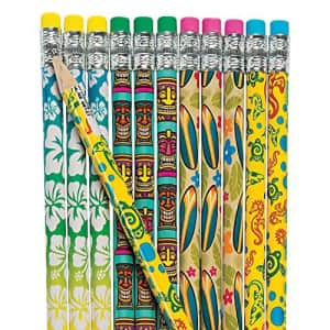 Fun Express Luau Tropical Pencils - Bulk 24 Pack - Schhol Supplies and Party Favors for $10 Fun Express Luau Tropical Pencils - Bulk 24 Pack - Schhol Supplies and Party Favors for $10