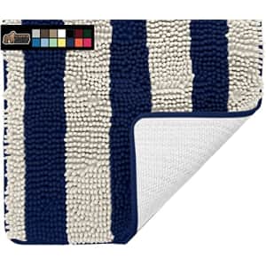 Gorilla Grip Bath Rug, 54x24, Thick Soft Absorbent Chenille Rubber Backing Bathroom Rugs, for $10 Gorilla Grip Bath Rug, 54x24, Thick Soft Absorbent Chenille Rubber Backing Bathroom Rugs, for $10