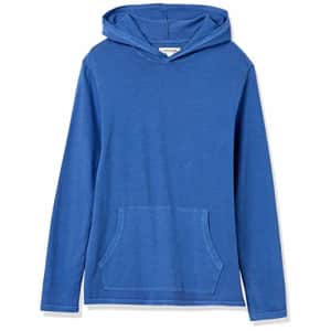 Amazon Brand - Goodthreads Men's Heritage Wash Long-Sleeve Pullover Hoodie T-Shirt, Bright Blue, for $11