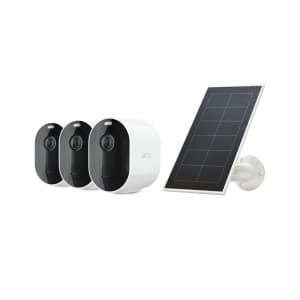 Arlo Pro4 3-Camera and Solar Panel Kit for $262