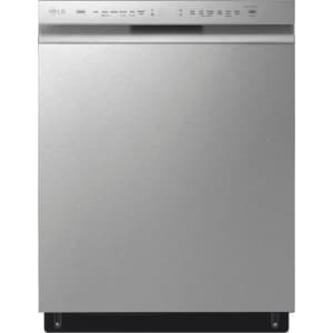 LG 24" Front Control Smart Built-In Stainless Steel Tub Dishwasher for $600 + $50 Best Buy gift card