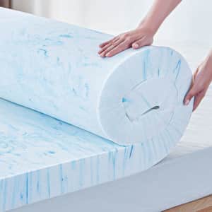 Linsy Living Cooling Gel Mattress Topper for $35