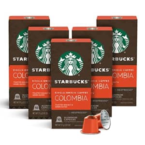 Starbucks by Nespresso Medium Roast Single-Origin Colombia Coffee (50-count single serve capsules, for $29