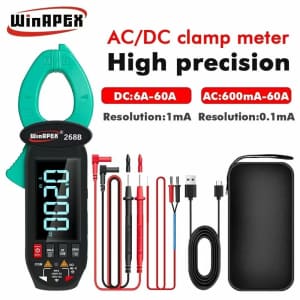 Winapex AC/DC Clamp Meter for $31