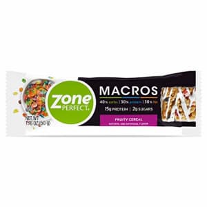 Zone Perfect Macros Protein Bars, Fruity Cereal, 20 Count for $51
