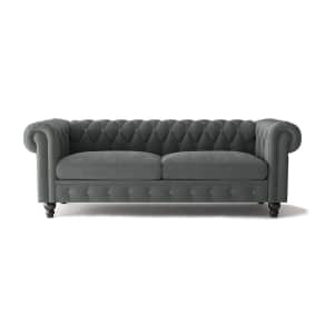 Boyel Living 80" Mid-Century Modern Nailhead Velvet Sofa for $812 Boyel Living 80" Mid-Century Modern Nailhead Velvet Sofa for $812