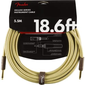 Fender Deluxe Series 18.6-Foot Instrument Cable for $27