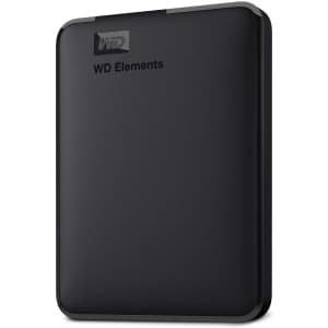 WD 4TB Elements USB 3.0 Portable External Hard Drive for $90