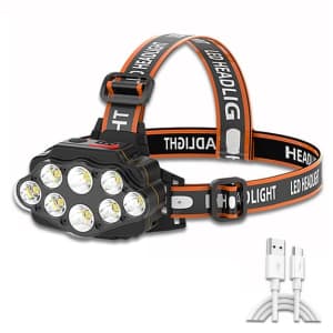 Rechargeable XPG LED Camping Headlamp: 2 for $15