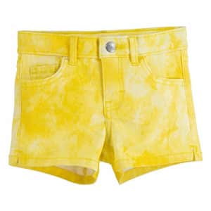Levi's Girls' Denim Shorty Shorts, Golden Haze, 7 for $34