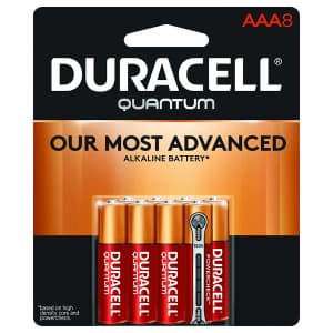 Duracell Quantum AAA Alkaline Battery 8-Pack for $5 Duracell Quantum AAA Alkaline Battery 8-Pack for $5