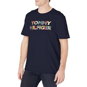 Tommy Hilfiger Men's Pride T Shirt, Sky Captain, XXL for $17