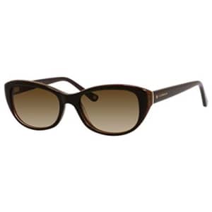 Liz Claiborne Plastic Oval Sunglasses 51 0DS3 Mocca Lurex CC brown gradient lens for $89