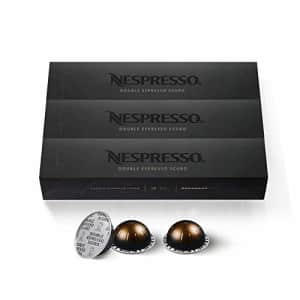 Nespresso Capsules VertuoLine, Double Espresso Scuro, Dark Roast Espresso Coffee, 30 Count Coffee for $35