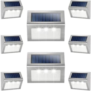 JSOT LED Solar Deck Lights 8-Pack for $20 JSOT LED Solar Deck Lights 8-Pack for $20