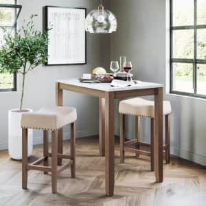 Nathan James Viktor 3-Piece Dining Set for $190 Nathan James Viktor 3-Piece Dining Set for $190
