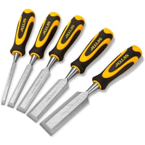 Jellas 5-Piece Woodworking Chisel Set for $22