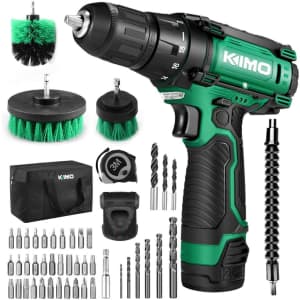 Kimo 48-Piece Cordless Drill/Driver Kit for $48 Kimo 48-Piece Cordless Drill/Driver Kit for $48