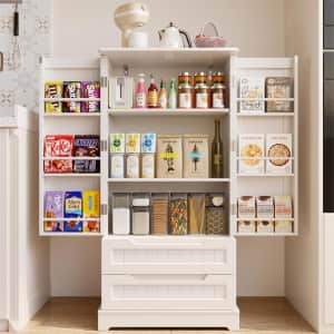 Lofka 47" Kitchen Pantry Storage Cabinet for $90