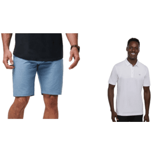 TravisMathew Men's Shorts + Polo Bundle for $70