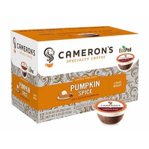 Cameron's Coffee Holiday Single Serve Pods, Flavored, Pumpkin Spice, 12 Count for $9