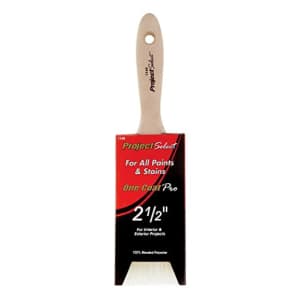 Linzer Project Select 2-1/2 in. W Flat Paint Brush for $15