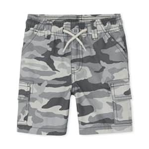 The Children's Place Baby and Toddler Boys Camo Pull On Cargo Shorts, FIN Gray, 4T for $11