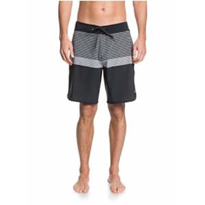 Quiksilver Men's Highline 19 Inch Outseam Stretch Boardshort Swim Trunk, Black, 32 for $47