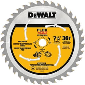 DEWALT FLEXVOLT 7-1/4-Inch Circular Saw Blade 36-Tooth (DWAFV3736) for $15