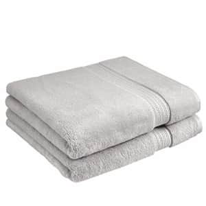 Amazon Basics Luxury Performance Bath Towel - 2-Pack, Flannel Gray for $26 Amazon Basics Luxury Performance Bath Towel - 2-Pack, Flannel Gray for $26