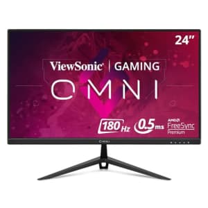ViewSonic Omni VX2428 24 Inch Gaming Monitor 180hz 0.5ms 1080p IPS with FreeSync Premium, for $122 ViewSonic Omni VX2428 24 Inch Gaming Monitor 180hz 0.5ms 1080p IPS with FreeSync Premium, for $122