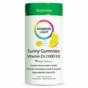 Rainbow Light Sunny Gummies, Vitamin D3 1,000 IU, Gluten Free, Lemon Flavored, 100 Gummies for $12