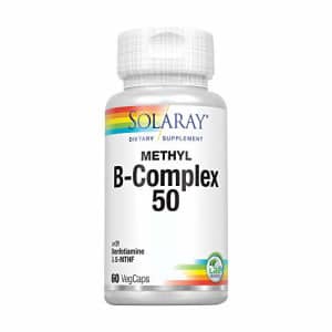Solaray Methyl B-Complex 50mg | Methylated Forms of Folate & B-12 | Healthy Hair & Skin, Nerves, for $17 Solaray Methyl B-Complex 50mg | Methylated Forms of Folate & B-12 | Healthy Hair & Skin, Nerves, for $17