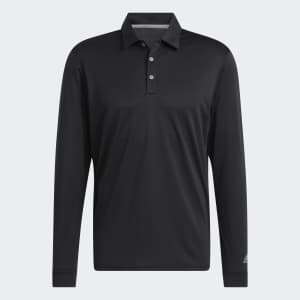 adidas Men's Long Sleeve Polo Shirt for $17