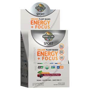 Garden of Life SPORT Organic Plant-Based Energy + Focus Vegan Pre Workout Powder Packets, Sugar for $34 Garden of Life SPORT Organic Plant-Based Energy + Focus Vegan Pre Workout Powder Packets, Sugar for $34
