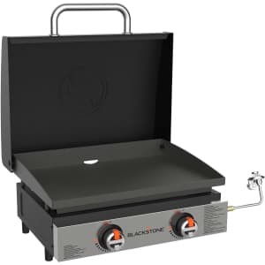 Blackstone 22" Stainless Steel Portable Gas Griddle with Hood for $153