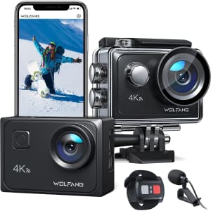 Wolfang 4K Action Camera for $60