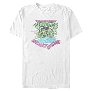 Nickelodeon Men's Big & Tall Gnarly Ninjas T-Shirt, White, X-Large Tall for $9
