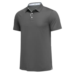 Men's Slim Fit Golf Polo Shirt for $14