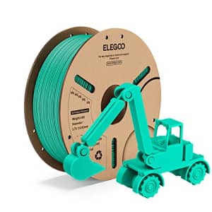 ELEGOO PLA Filament 1.75mm Green 1kg Spool, 3D Printer Filament Dimensional Accuracy +/- 0.02mm for $16