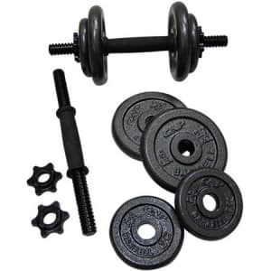 CAP Barbell 40-Lb. Adjustable Cast Iron Dumbbell Set for $33